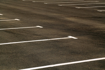 Empty parking lot.