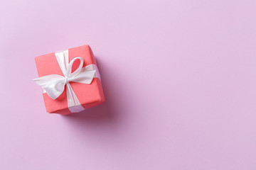 gift box on color background