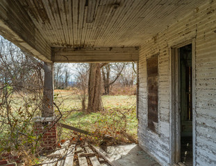 Fototapeta na wymiar abandoned porch