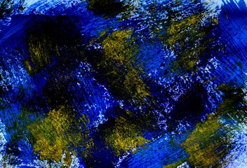 An abstract gouache painting