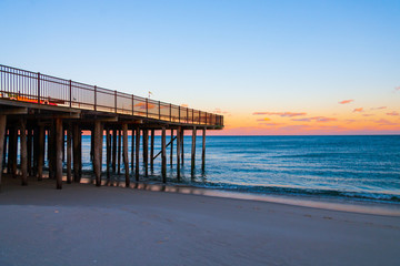 pier at sunset
