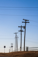 electric pole and wires