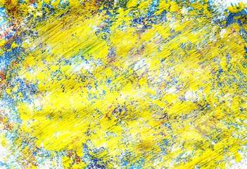 An abstract gouache painting