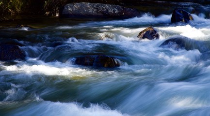 Flowing mountain stream