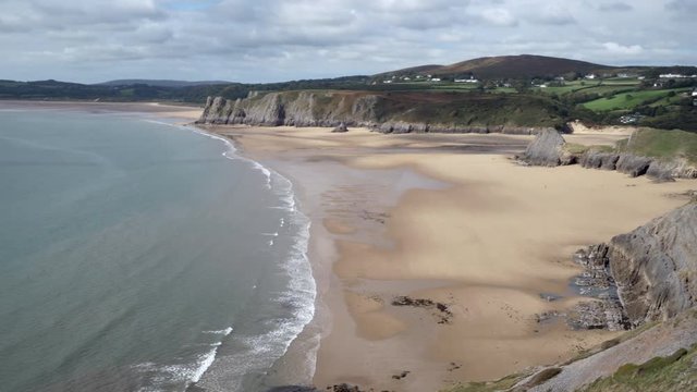 Three Cliffs Bay Gower Swansea Wales
