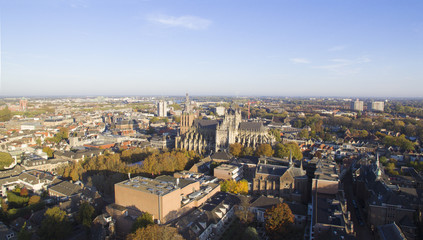 Fototapeta premium Aerial view on the Center of Den Bosch