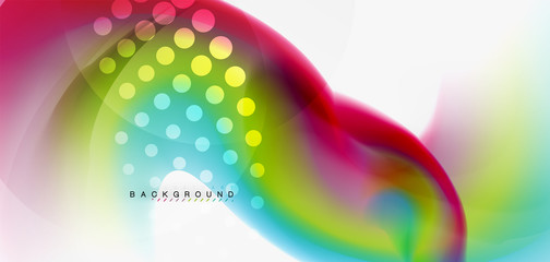 Mixing liquid color flow abstract background. Trendy abstract layout template for business or technology presentation, internet poster or web brochure cover, wallpaper