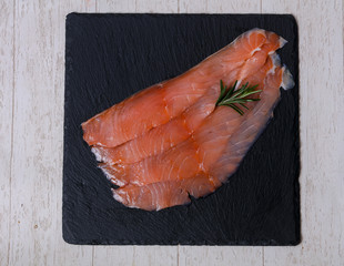 Salted salmon fillet