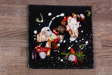 Grilled pork sausage