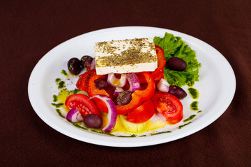 Greek salad with feta