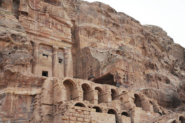 Ruins of Petra, Lost rock city of Jordan, Middle East