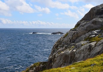  landscape along the Killick Coast, seascape at Cape St Francis , Avalon Peninsula, NL Canada  
