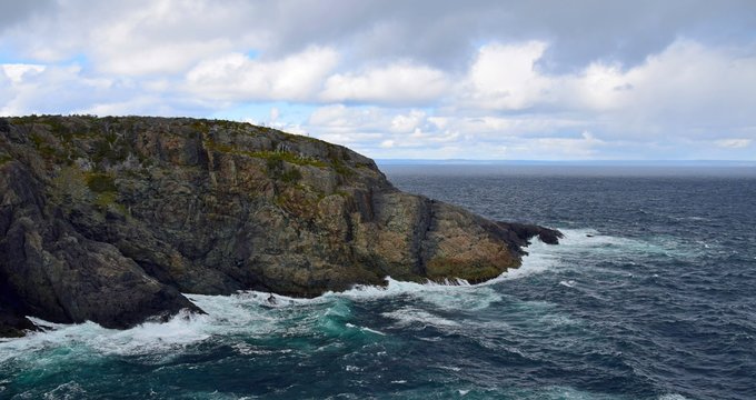  landscape along the Killick Coast, seascape at Cape St Francis , Avalon Peninsula, NL Canada  
