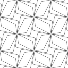 Vector seamless texture. Modern geometric background. Grid with square cells.