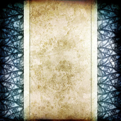 Old paper with floral pattern