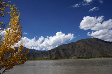  The ya river landscape in Tibet, China