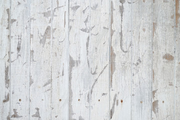 Naklejka premium Vintage white wood. A closed up details of rustic old wood with shabby paint. Wood plank texture background.