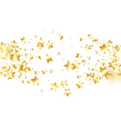 Star falling confetti background.