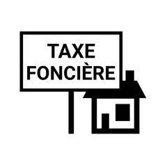 Symbole taxe foncière en France