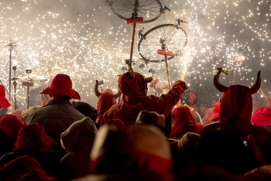 Traditional festive of "correfocs" day