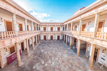 Fototapeta premium Beautiful view of the Alhondiga in Guanajuato city, Mexico