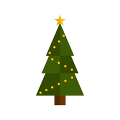 Fototapeta premium Isolated christmas tree icon. Vector illustration design