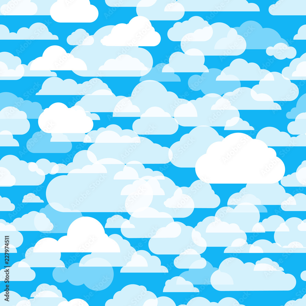 Aufkleber different abstract cartoon clous seamless pattern