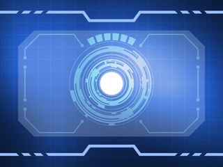 Abstract virtual reality technology background. Vector illustration