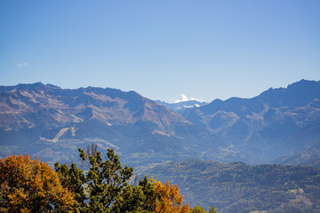 Les Alpes vue depuis Saint Hilaire