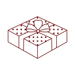Isolated christmas present icon. Vector illustration design