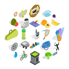 Preparation for championship icons set. Isometric set of 25 preparation for championship vector icons for web isolated on white background