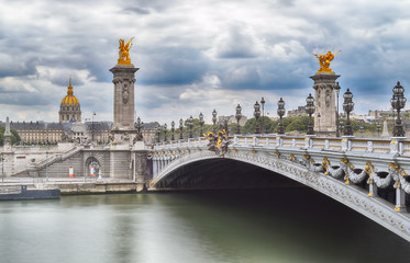 Alexandre III Bridge in Paris.
