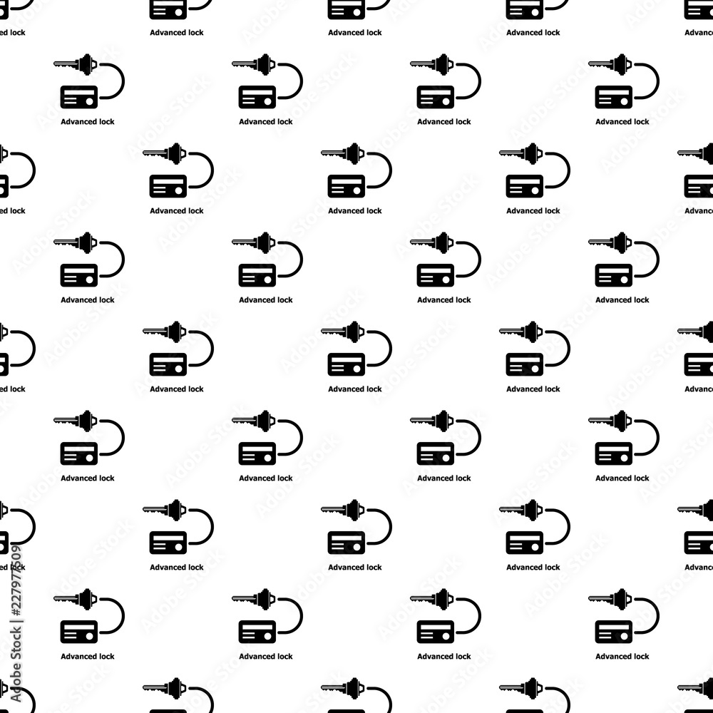 Poster advanced lock pattern vector seamless repeating for any web design