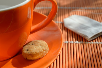 Cookie Cup and saucer Tea bag