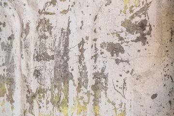 Papier Peint photo Autocollant Vieux mur texturé sale Fragment de mur avec des rayures et des fissures. Il peut être utilisé comme arrière-plan