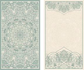 Abstract background, wedding invitation or greeting card design with lace pattern, beautiful luxury postcard, ornate page cover, ornamental vector illustration