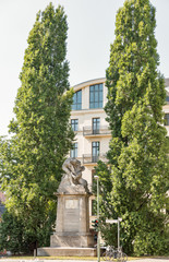Rudolf Virchow monument in Berlin, Germany.