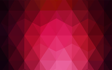 Obraz premium Light Orange vector polygonal template.