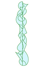 Abstract axis modern art, vector illustration