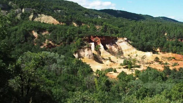 Panorama of Colorado of Provence in 4k