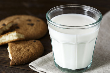 yogurt and cookies on the table