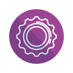 gears machinery isolated icon