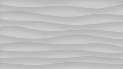 Abstract background of wavy lines with shadows in gray colors