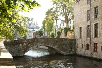 Fototapeta na wymiar Summer in Brugge