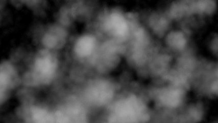 Smoke on black background. White smoke. 4k illustration.