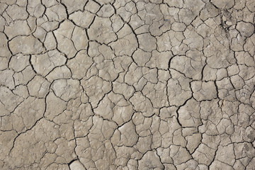 Cracked earth, cracked soil. texture of grungy dry cracking parched earth. Global worming effect.