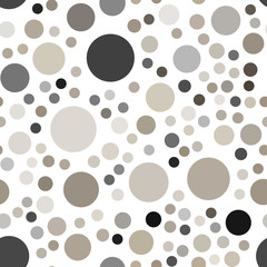 Light Gray vector seamless background with bubbles.