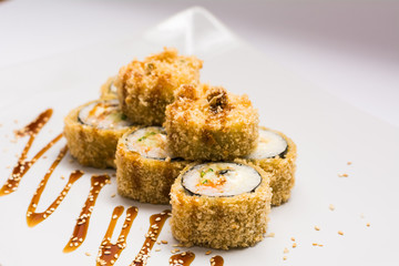 food dish sushi cocktails