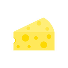 Cheese vector illustration isolated on white background.