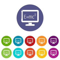 Monitor icon. Simple illustration of monitor vector icon for web